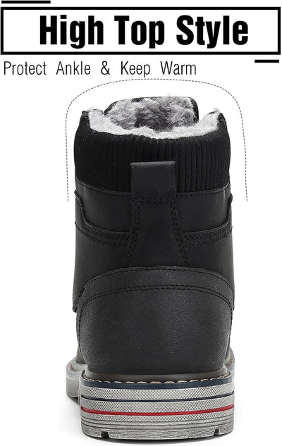 Mishansha Winterschuhe Herren Warme Gefütterte Winterstiefel Damen Wasserdicht Winter Boots 36 EU Sc