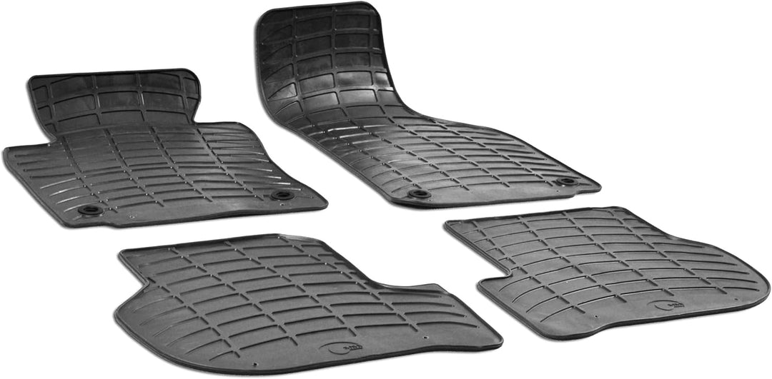 WALSER DirtGuard Gummi Fussmatten Auto kompatibel mit VW Golf V 2003-2010, VW Golf VI 2008-2014, VW