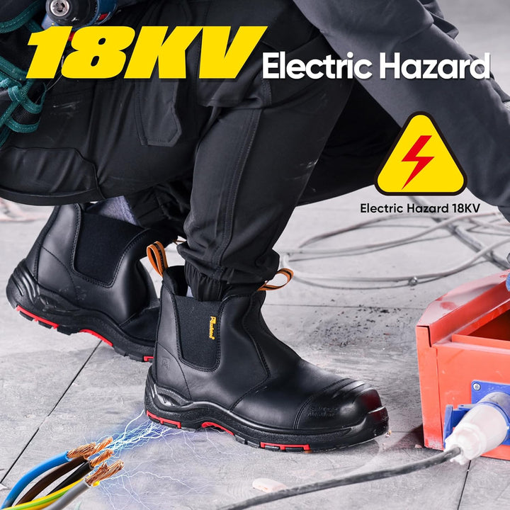S3 Arbeitsstiefel Herren & Damen , M-8025NB Sicherheitsschuhe Herren & Damen hoch, wasserdichtes & a
