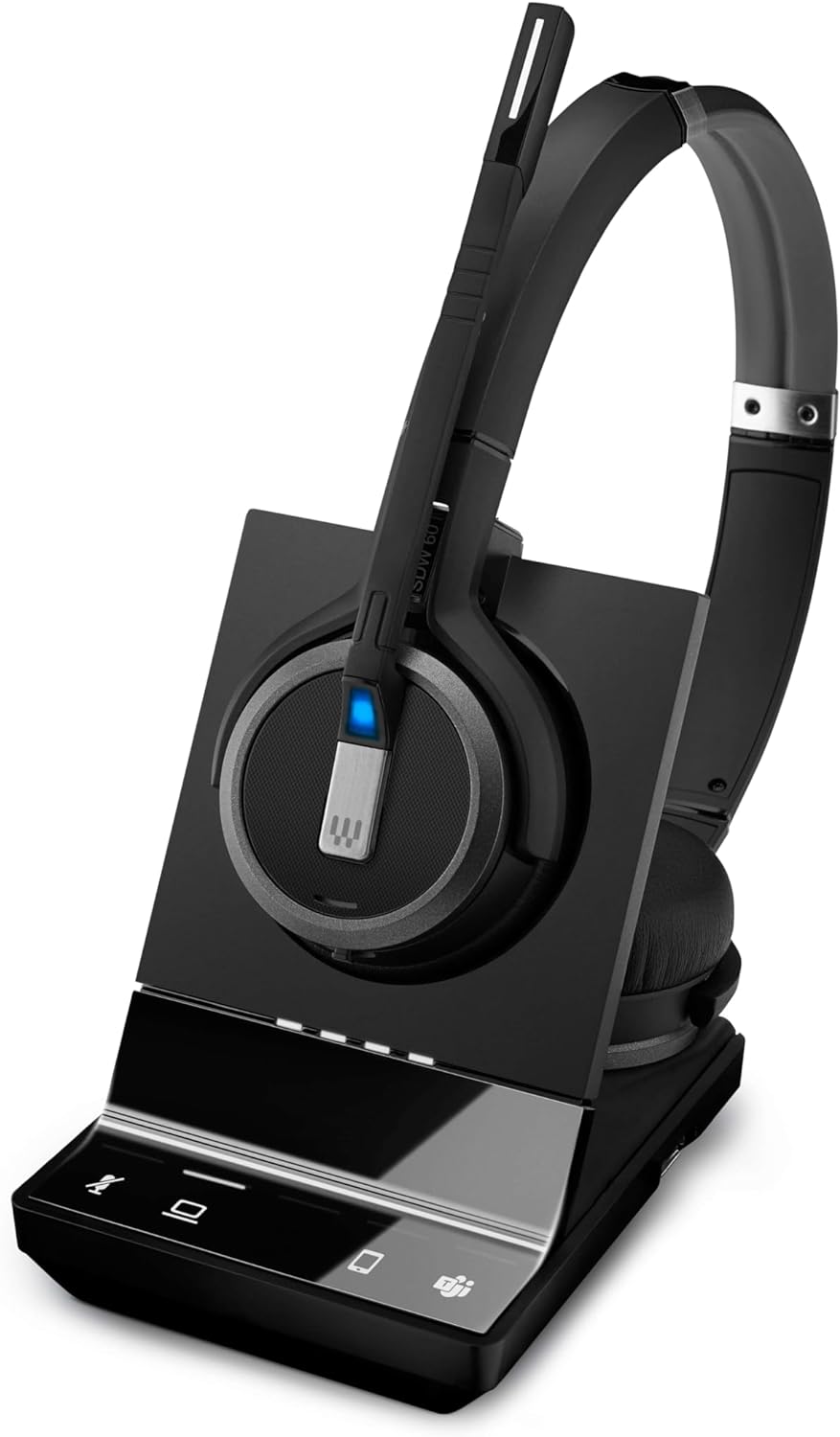 EPOS DECT Headset Impact SDW 5063 - Kabelloses On-Ear Headset mit Multi-Geräte-Anbindung - Kristallk