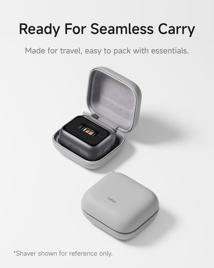 Laifen P3 Pro Elektrorasierer Reise-Etui, Stossfestes Hardcase mit Soft-Touch-Oberfläche, Schlankes
