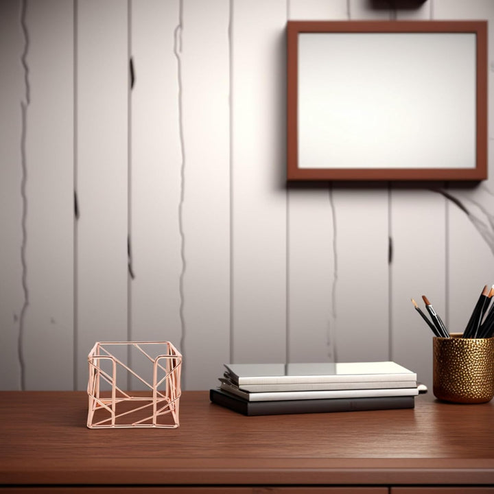 Cabilock Memo Halter Notizzettel Box Metall Rosegold Schreibtisch Zubehör Aufbewahrung Organizer Kom