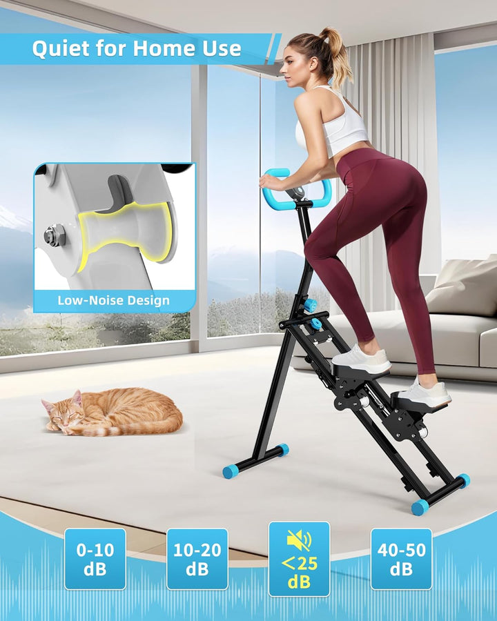 Vertikale Klettermaschine,Stair Stepper für Home Gym Übung,Vertical Climber Trainingsgerät mit Griff