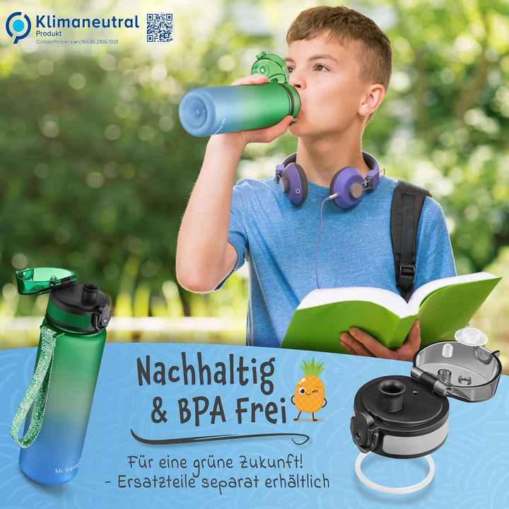 My Vesperbox - Mini Lite Set – Bento Box &amp; Trinkflasche 500ml – Lunchbox mit variablen Fächern – Bro