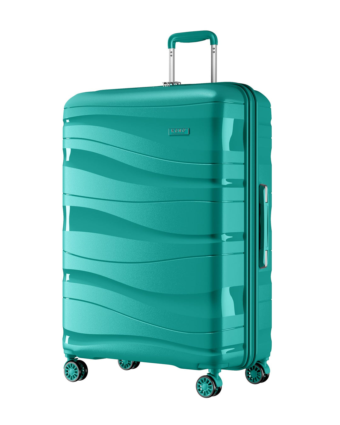 KONO Hartschalenkoffer Gross Leicht Koffer Trolley Reisekoffer mit 4 Rollen und TSA Schloss, 76x50x3