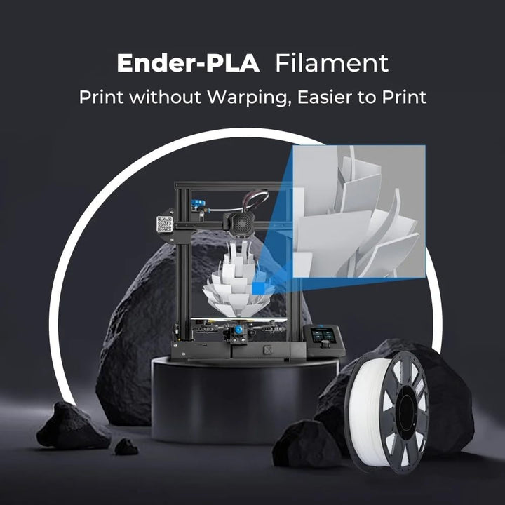 Creality Ender PLA Filament, 1,75mm PLA 3D Drucker Filament, Massgenauigkeit +/- 0.03mm, passend für