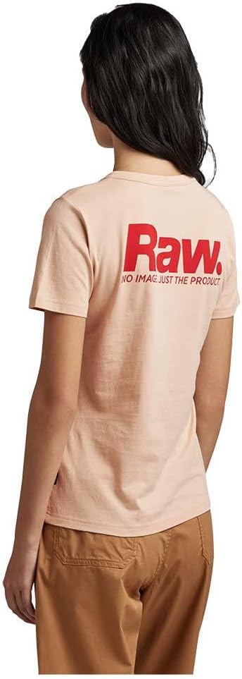 G-STAR RAW Damen Raw. Slim R T Wmn T-Shirt XXS Beige (Ivory Cream D22784-336-d761), XXS Beige (Ivory