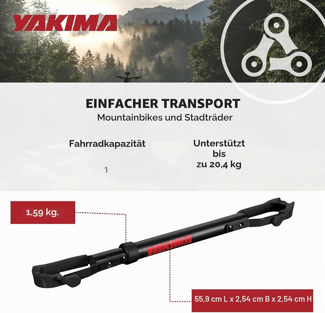 YAKIMA - TubeTop Hitch Mounted Bike Rack einfarbig, einfarbig