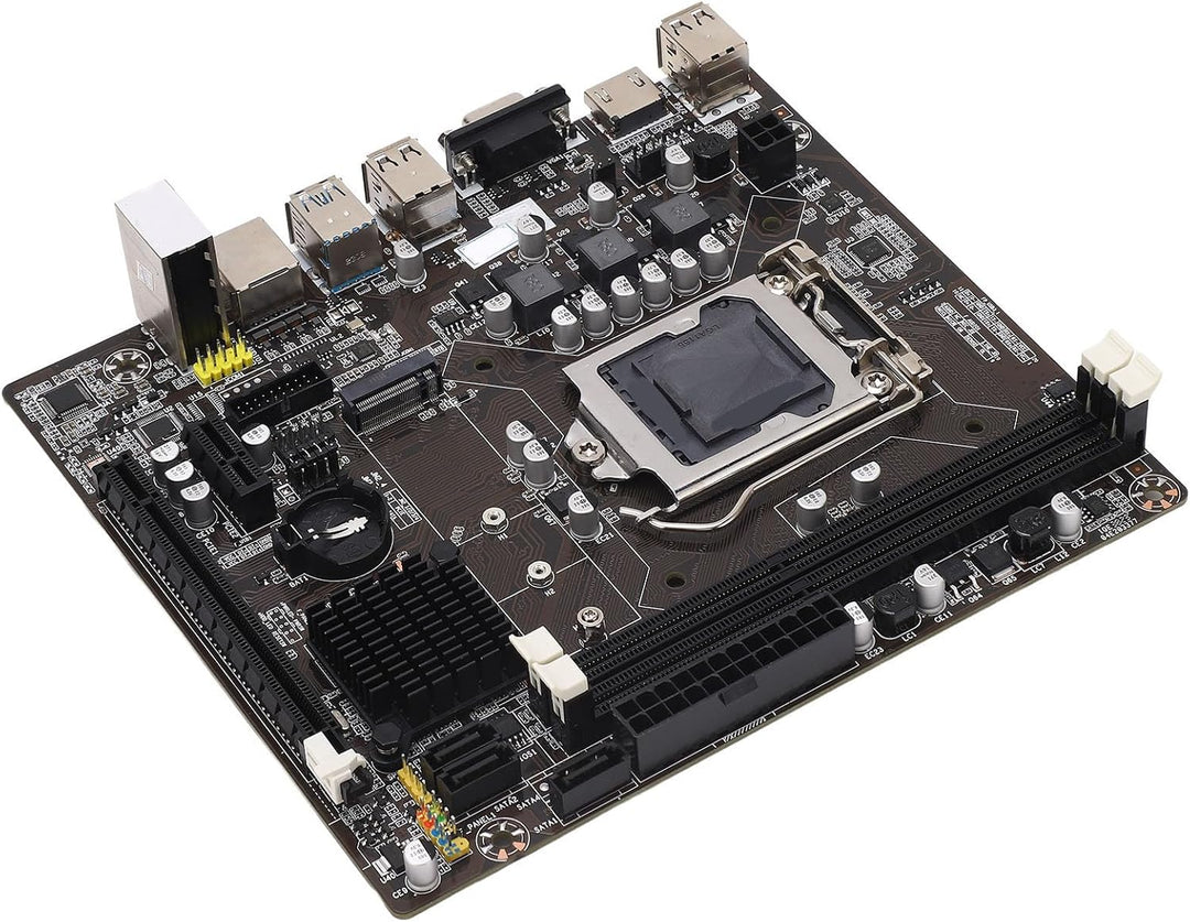 Gaming Motherboard DDR3, 1155 Pins 2 DDR3 100M Mining Motherboard Unterstützt Corei7, I5, I3 (LGA115