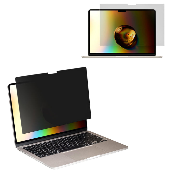 kwmobile Sichtschutzfolie für Apple MacBook Air 13 M4 2025 A3240 Folie - Blickschutzfolie Privacy Sc
