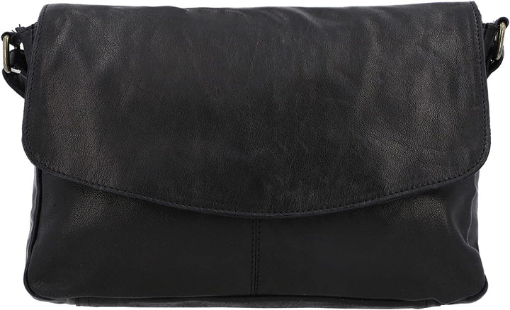 Gusti Handtasche Leder - Maisie Damen Handtasche Schultertasche Umhängetasche Ledertasche klein Schw