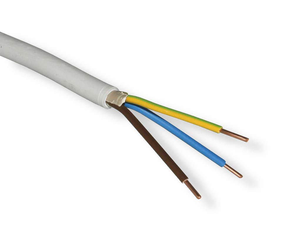 NYM - J 3x1,5 Mantelleitung 3 x 1,5 mm² / 50 m Kabel Leitung Elektroleitung
