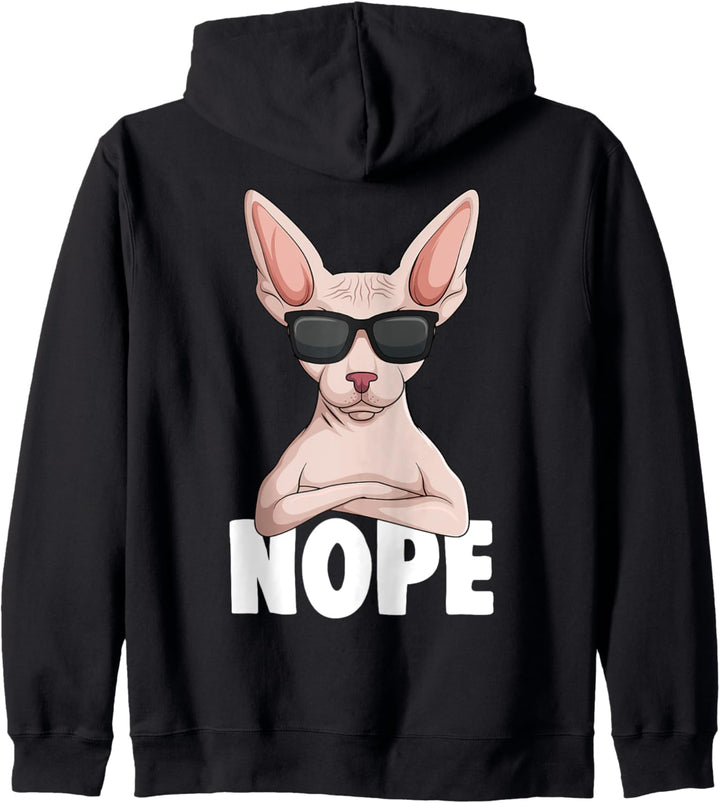 Sphynx Katze Sphinx Nacktkatze Kapuzenjacke