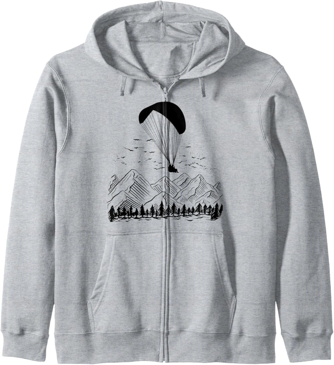 Paragliding Gleitschirm in den Bergen Paraglider Geschenk Kapuzenjacke