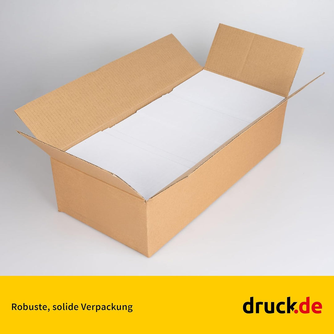 1.000 Briefumschläge - C5/6 Din lang Kuvert mit Fenster - 110x220 mm - weisse Papierumschläge - selb