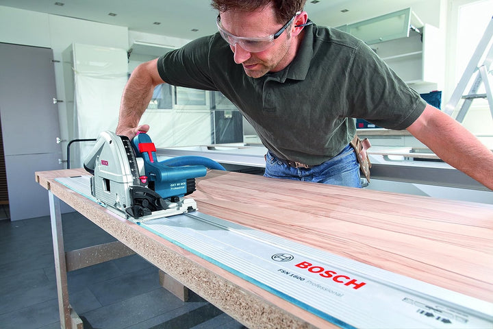 Bosch Professional Tauchsäge GKT 55 GCE (1.400 Watt, inkl. Kreissägeblatt Best for Wood, 165 mm Säge