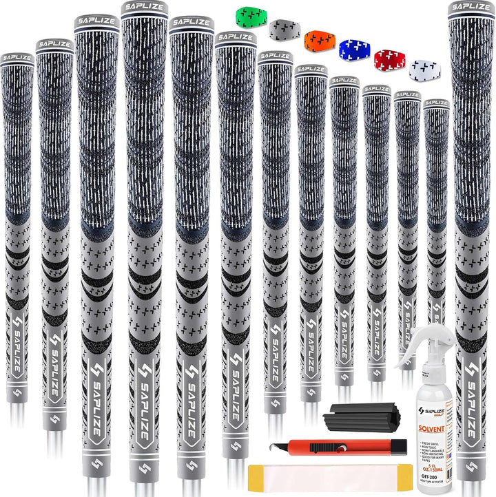 SAPLIZE CL03 Hybrid Golfgriffe, 13 Stück, Optionen des Basis-Sets (13 Griffe) oder Deluxe-Kit (13 Gr