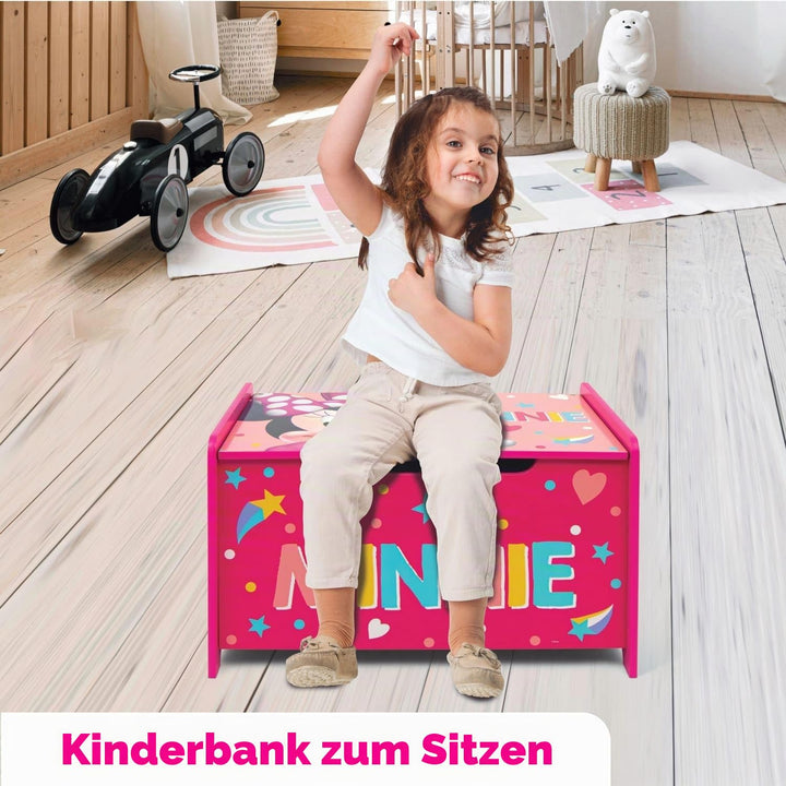 Disney Nixy Kids Minnie Mouse Deluxe Holzspielzeug Box &amp; Bank