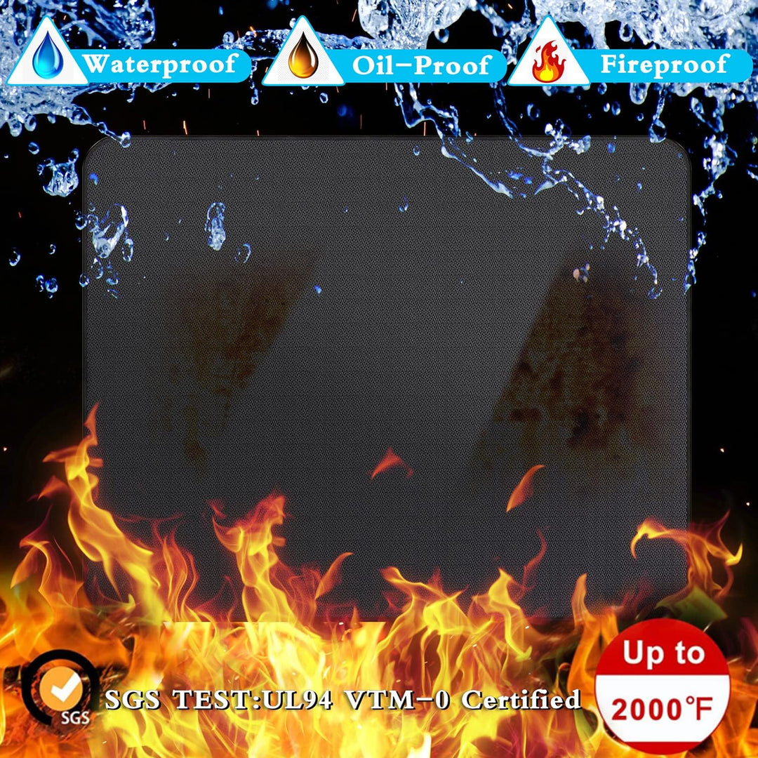 UBeesize Thickened 152x91cm unter Grill Matte für Outdoor-Grill, feuerfeste Matte für Rasen, Raucher