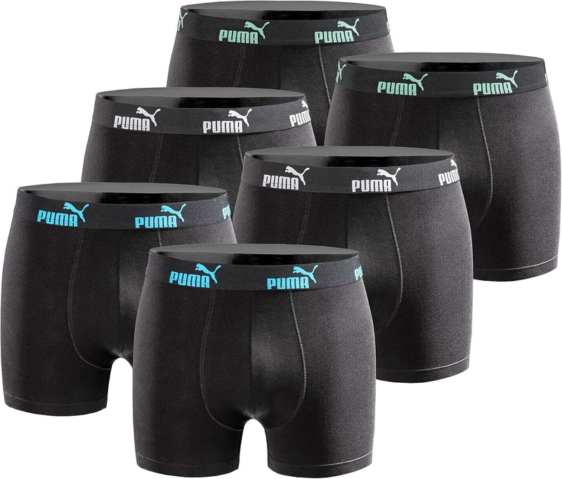 PUMA Boxershort 6er Pack Herren Basic Black Limited Edition Combo New Black L, Combo New Black L