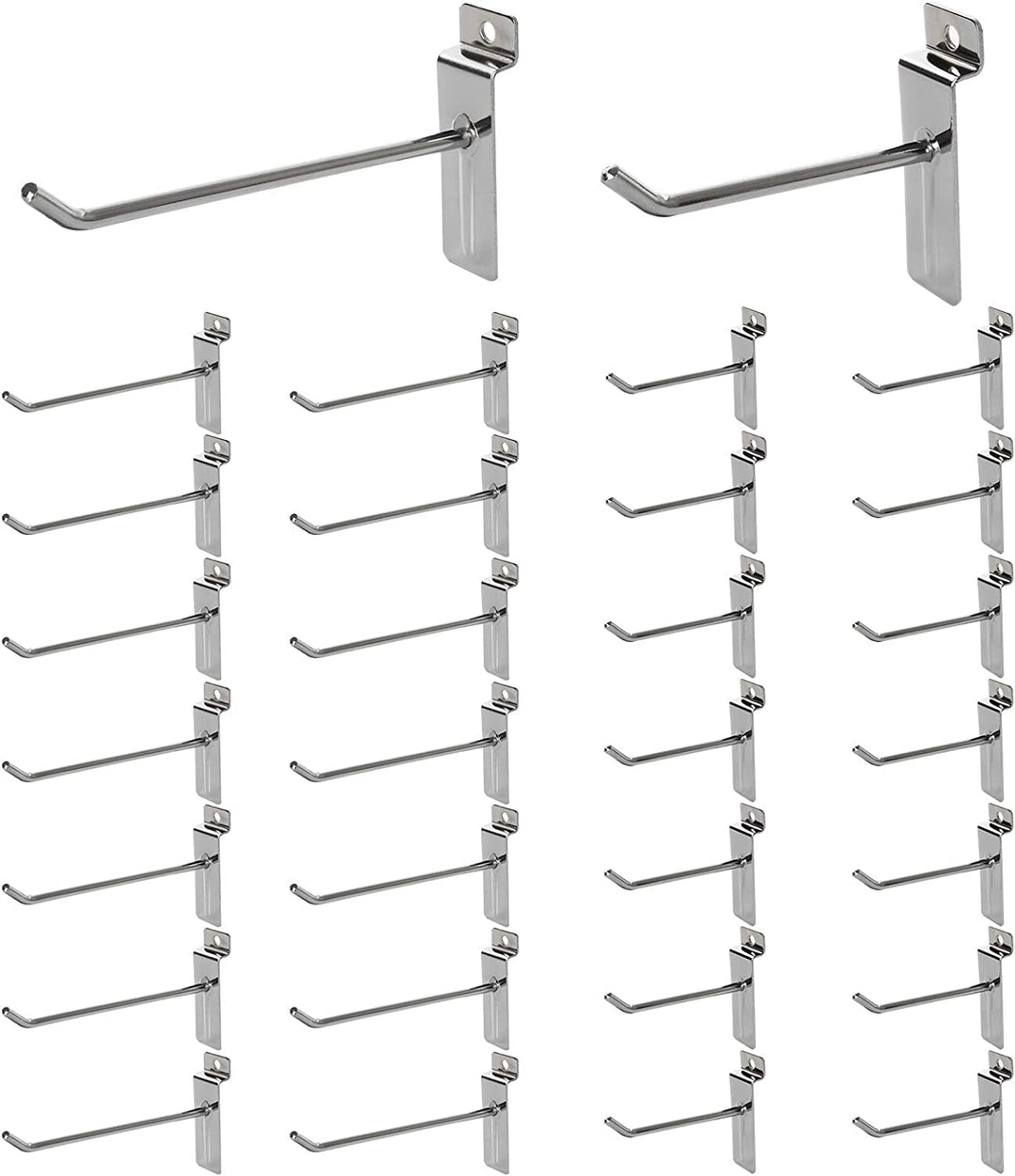 100 Stück Slatwall Haken 15 cm Stecktafel Haken Tragkraft 3 kg Panel Display Haken 4,2 mm dick Einze