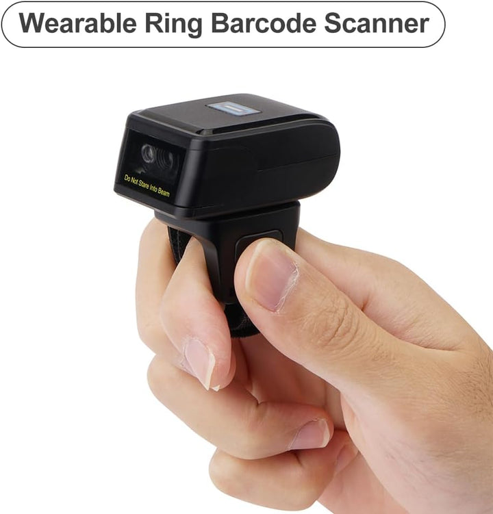 Marhynchus 2D -Barcode -Scanner Tragbarer Finger Handheld Wearable Ring Barcode Reader Wireless BT 2