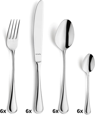Amefa 843000MBA1D20 Haydn Besteckset, 32-teilig, für 8 Personen