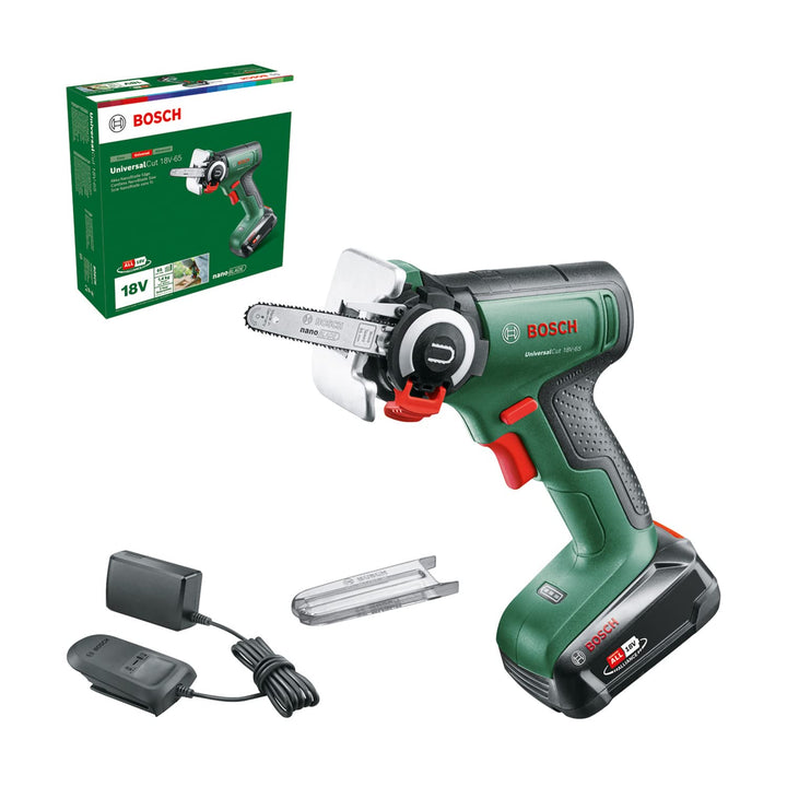 Bosch Akku-NanoBlade-Säge UniversalCut 18V-65 (schnelles Freihand-Schneiden in Holz, Holzwerkstoffen