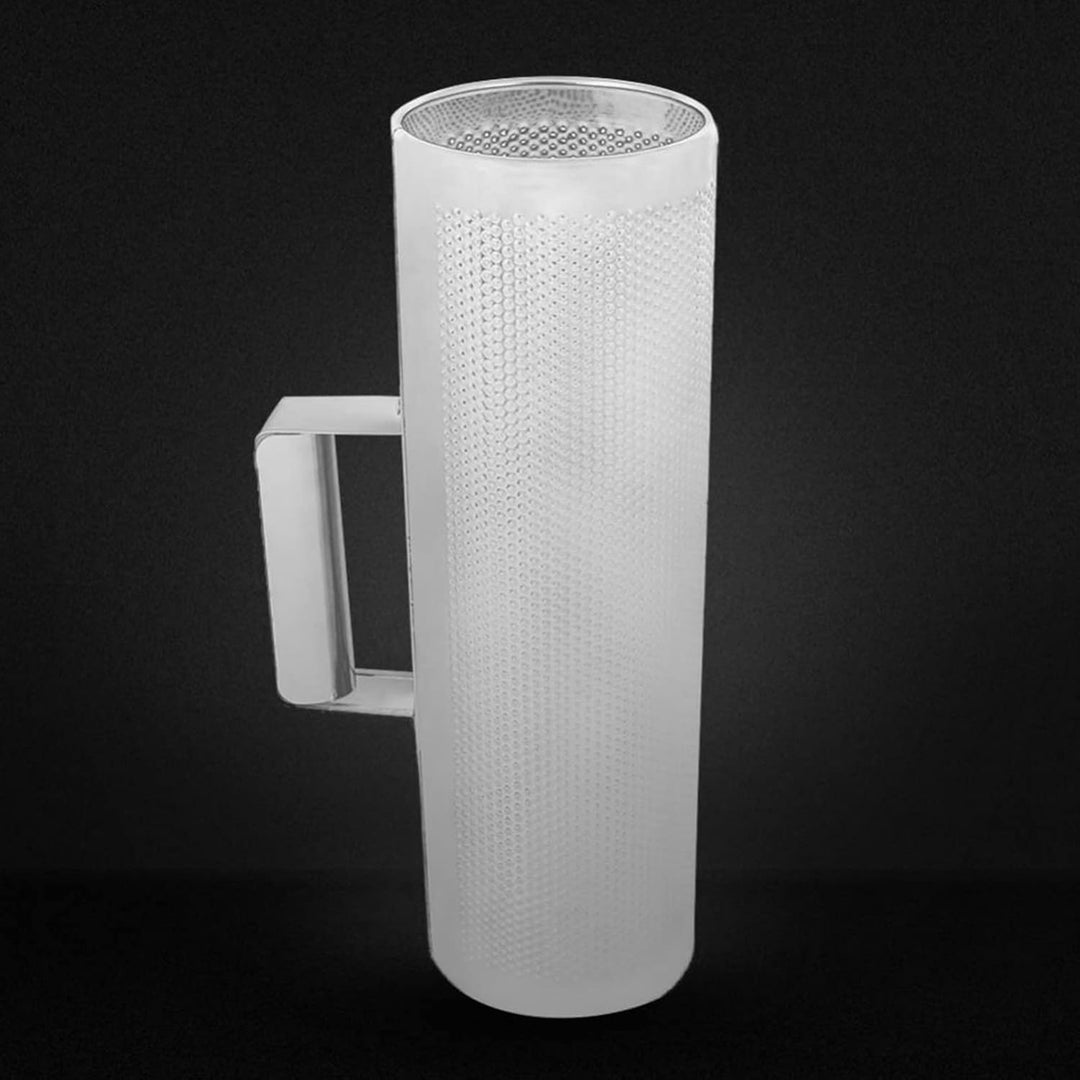 Edelstahl Guiro Halter Metall Guiro mit Schaber, Lateinisches Handschlaginstrument für Musikalisches