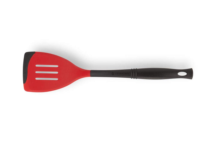 Le Creuset Pfannenwender Premium Edge, Silikon/Nylon, Kirschrot, 93100100060008, Pfannenwender