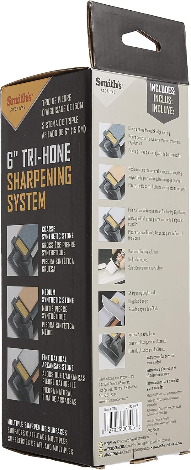 Smith's Sharpeners Tri-Hone Sharpening System Steine-System