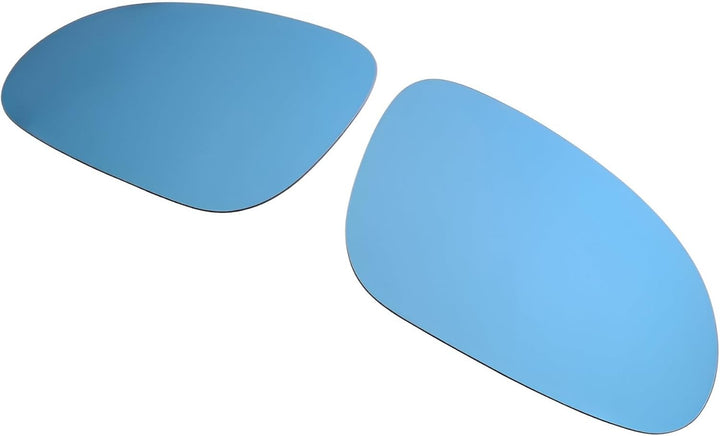 Spiegelgläser Links+Rechts Asphärisch Blau Set
