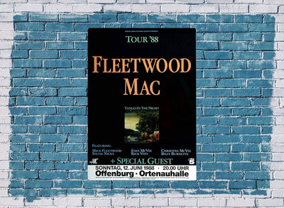 Fleetwood Mac - Tango in The Night, Offenburg 1988 » Konzertplakat/Premium Poster | Live Konzert Ver