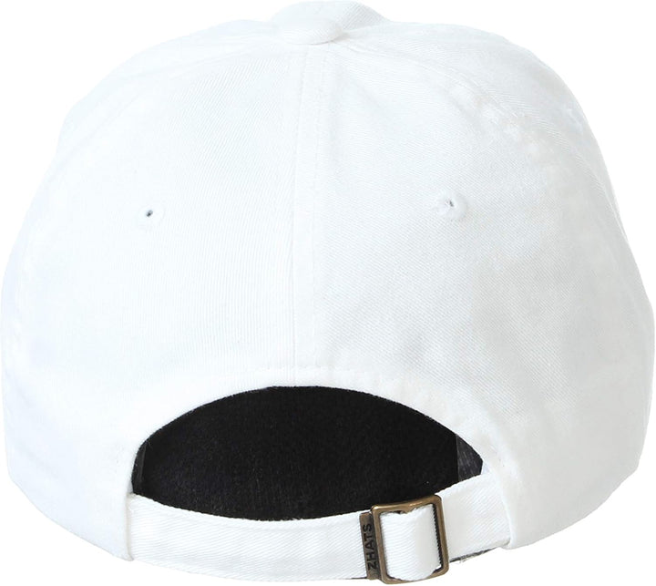 ZHATS Damen Adjustable Scholarship Hat Icon White Adjustable Scholarship Hat Icon White Einheitsgrös