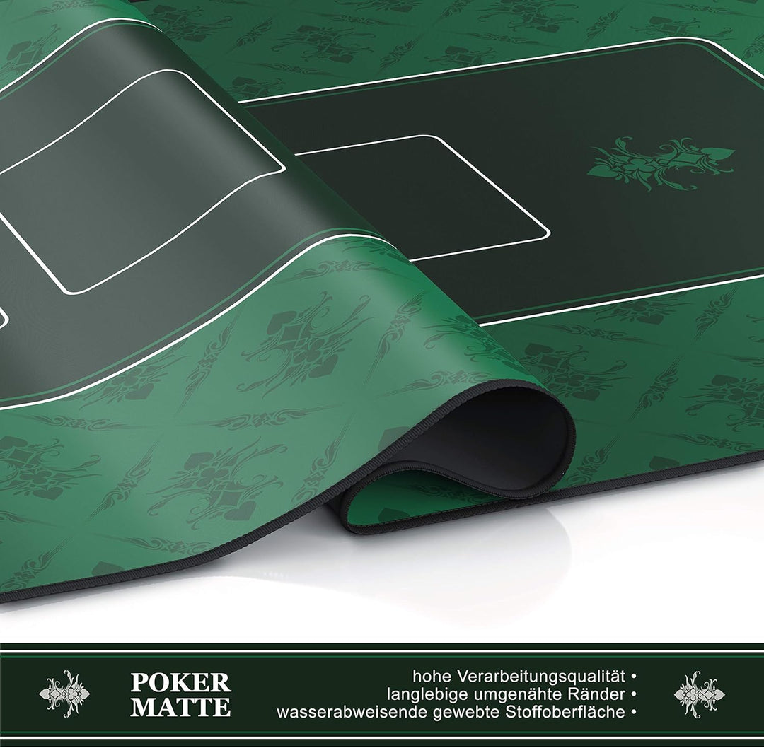 CSL - XXL Mauspad Gaming Titanwolf 900 x 400mm - XXL Poker Mousepad gross im Poker Stil - Tischunter