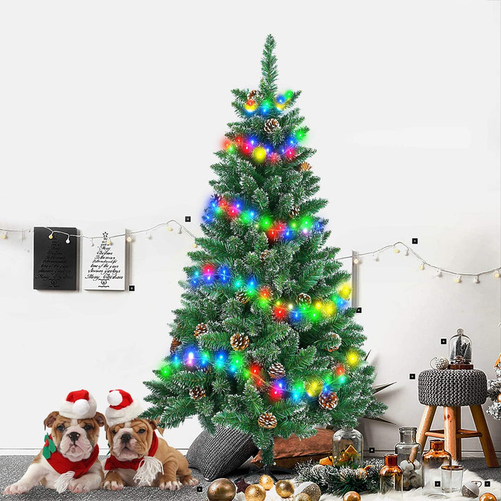 HENGMEI 120cm PVC Weihnachtsbaum Tannenbaum Christbaum Grün künstlicher mit Metallständer ca. 180 Sp