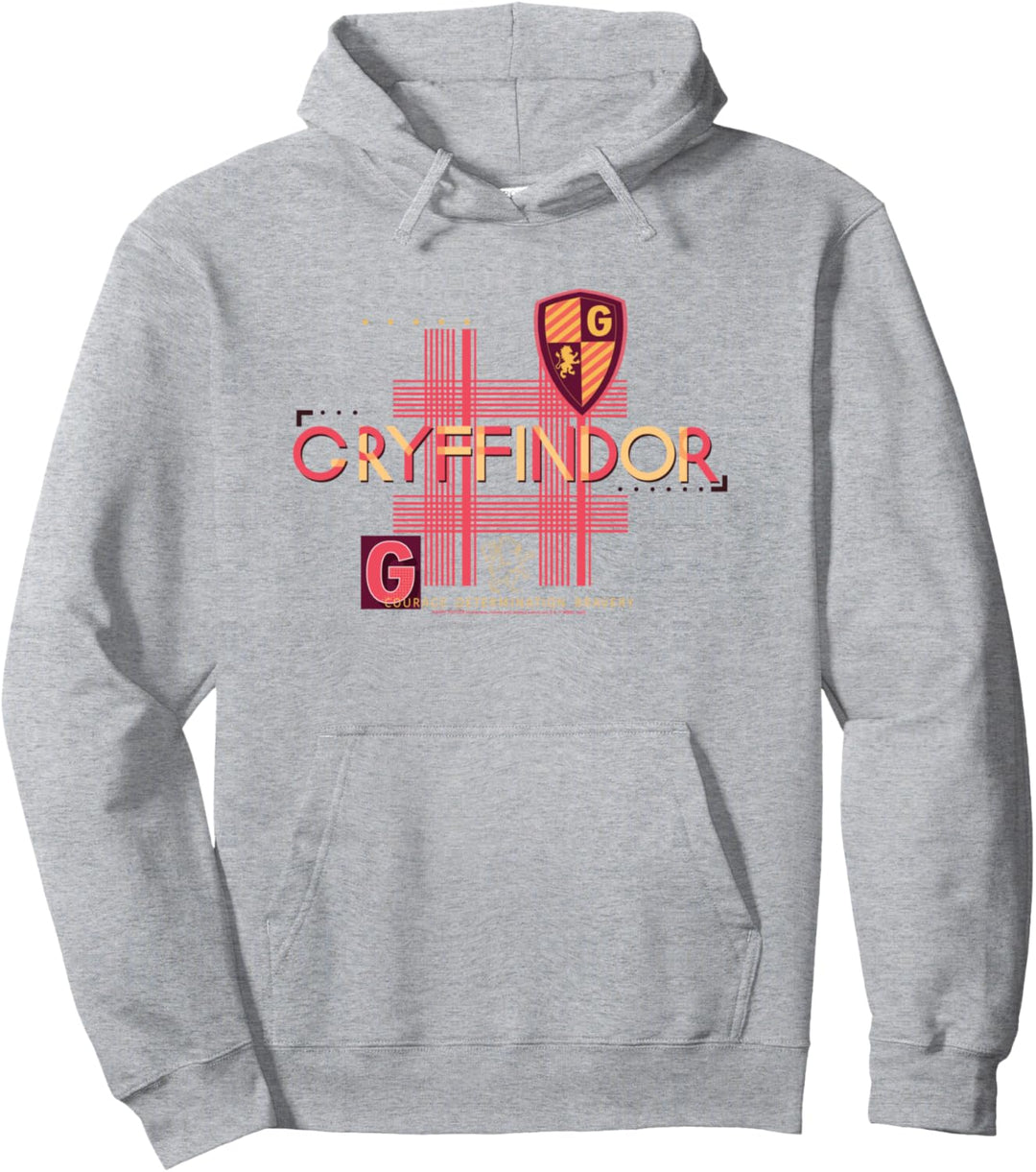 Harry Potter Gryffindor Pattern Crest Pullover Hoodie