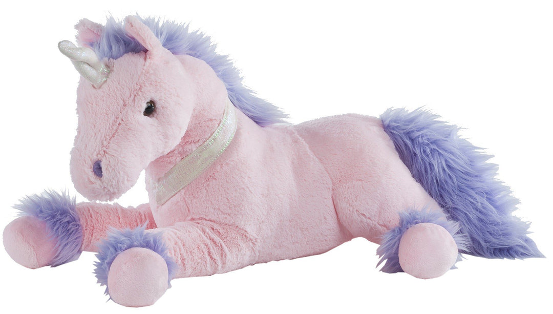 Heunec 351974 - Classic, Einhorn liegend XL 50 cm, sortiert, Hellviolett, Hellrosa, Rosa