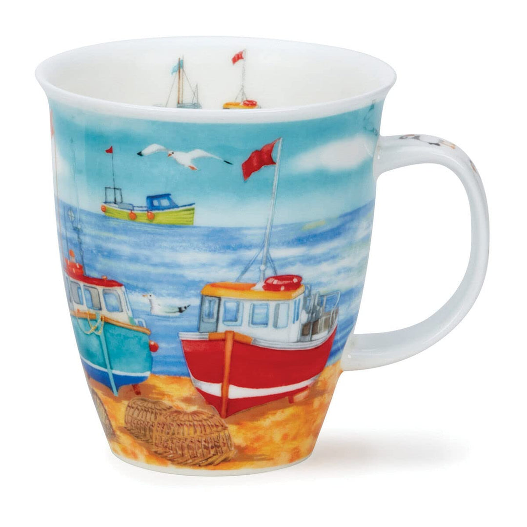 Dunoon Nevis Tasse aus feinem Knochenporzellan, 0,48 l Angelboot, Angelboot
