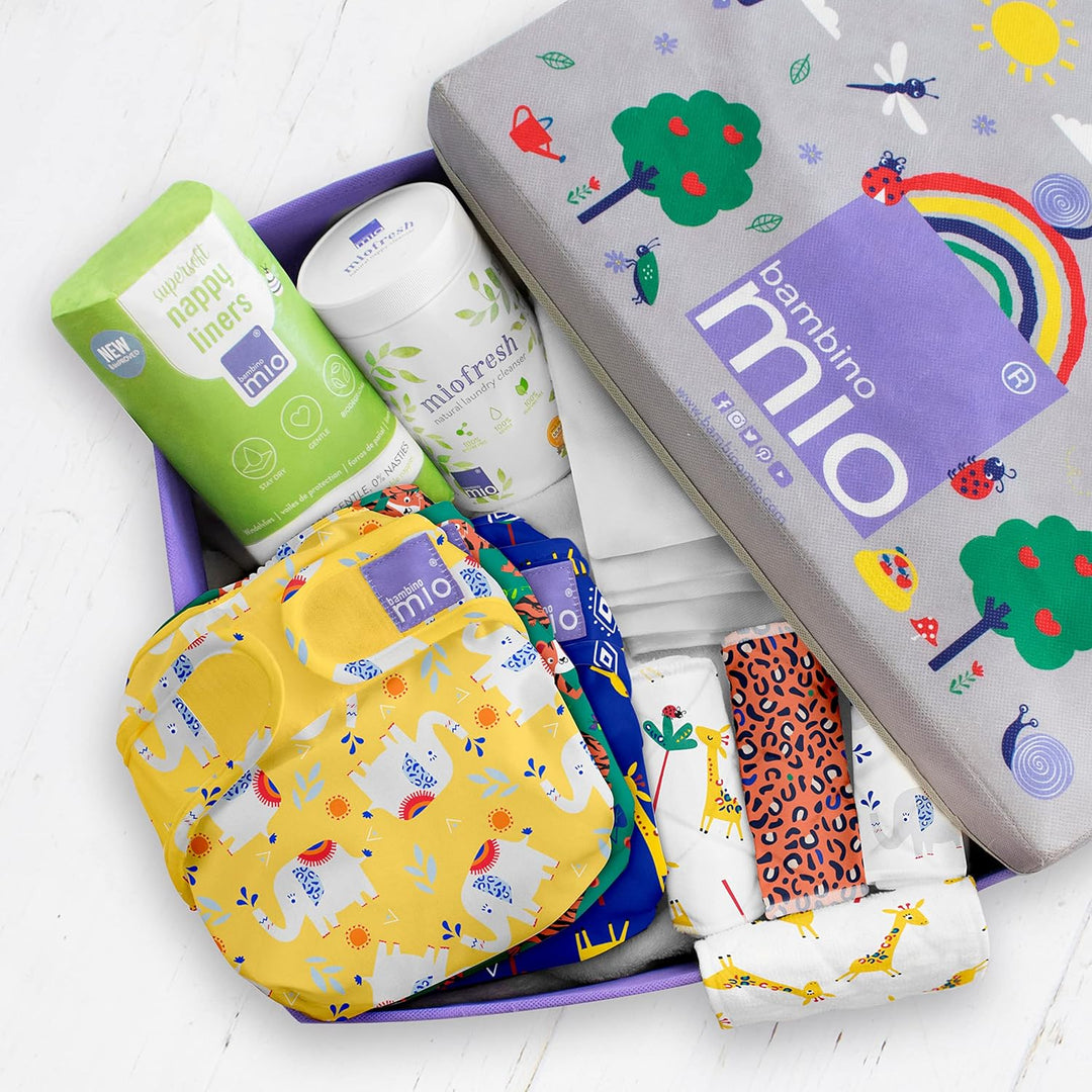 Bambino Mio, Mioduo Stoffwindel Komplett Set Weiss, Weiss
