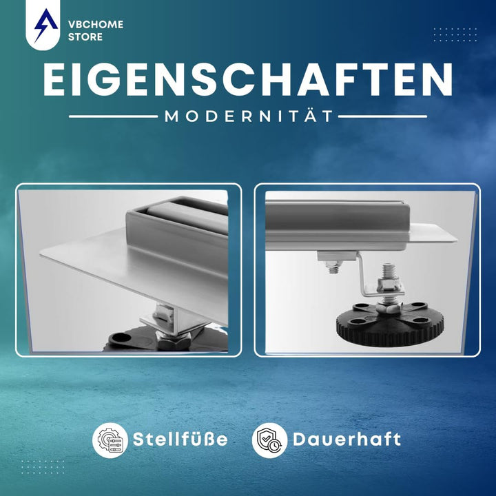VBChome Duschrinne 60 cm ULTRA SLIM FLACH sehr edelstahl Bodenablauf Siphon mit Geruchsstop Grössen