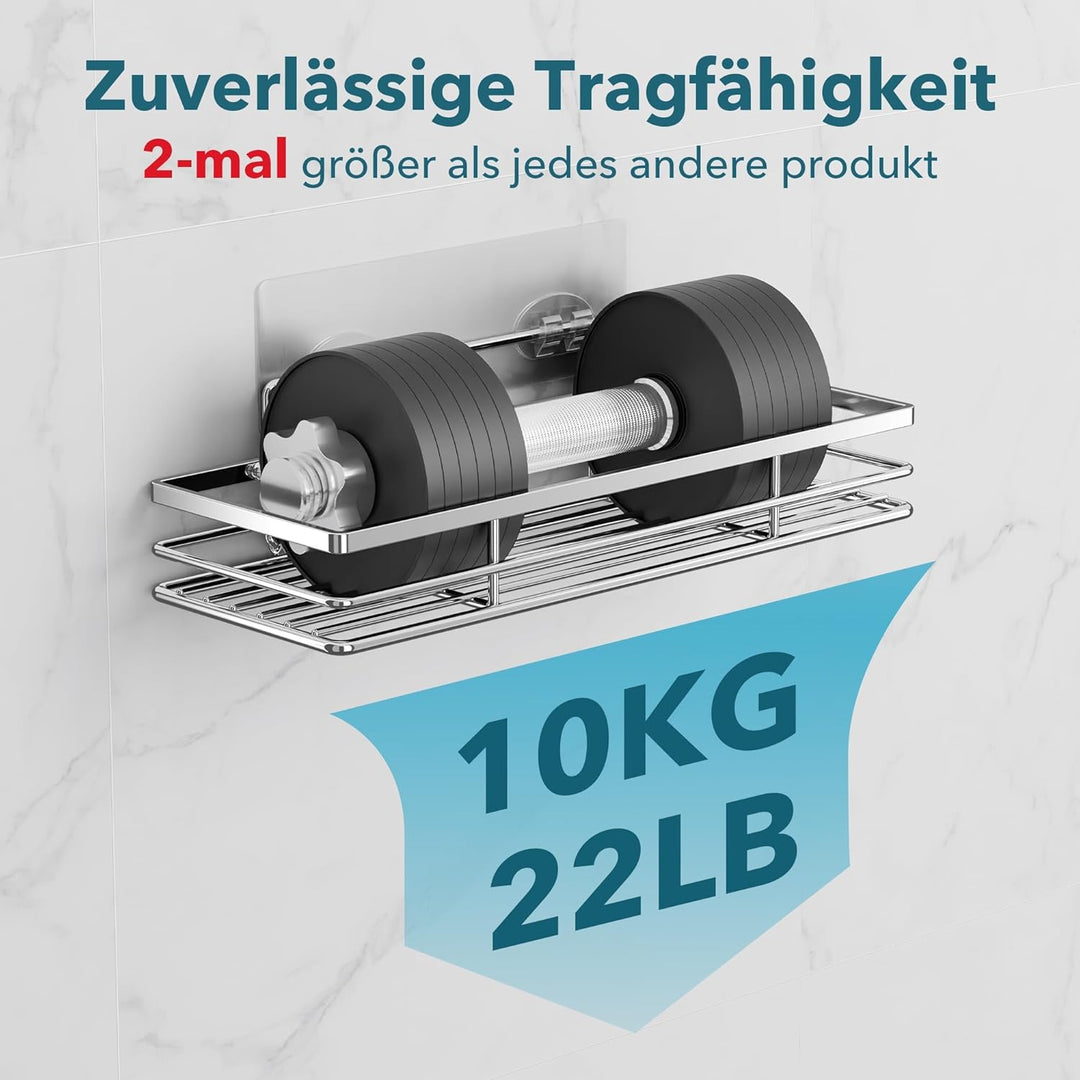Duschablage Ohne Bohren 2 Stück Duschregal Duschkorb Badezimmer Organizer Badezimmer Regal Badregal
