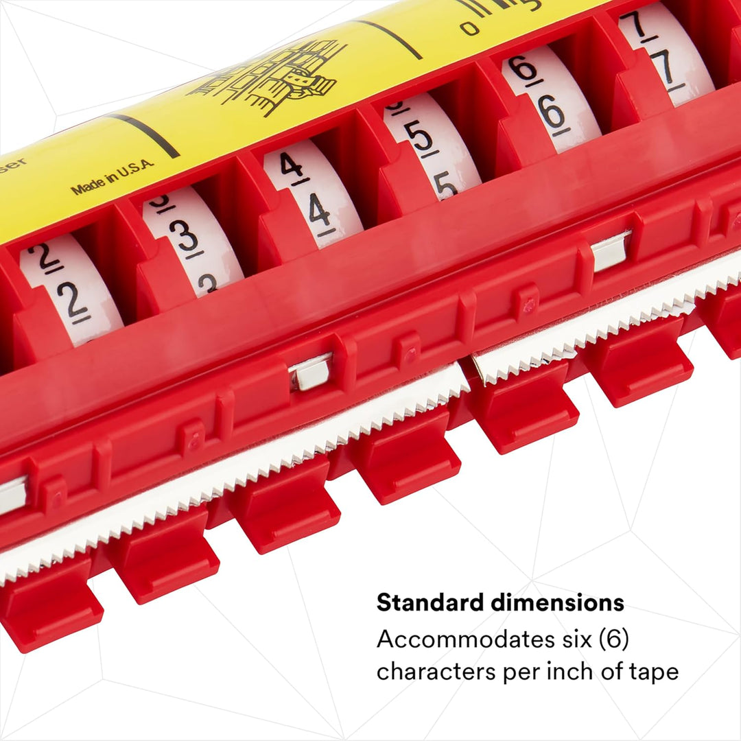 3M ScotchCode STD-0-9 Drahtmarkierungsbandabroller mit Klebeband, inklusive je 1 Rolle von 0-9 numme