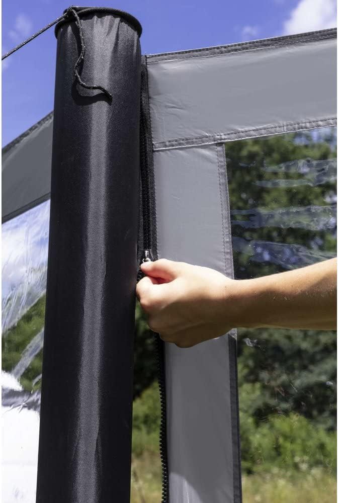 BERGER Valtellina-Air Camping Windschutz 480 x 140 cm | Sichtschutz Garten - Strand Windschutz mit S