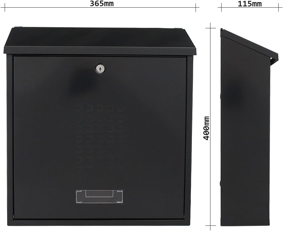 Profirst Mail PM 310 Briefkasten Schwarzgrau