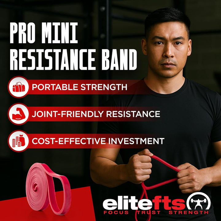 EliteFTS Pro Resistance Band Single Pro Mini Widerstandsband, Single Pro Mini Widerstandsband