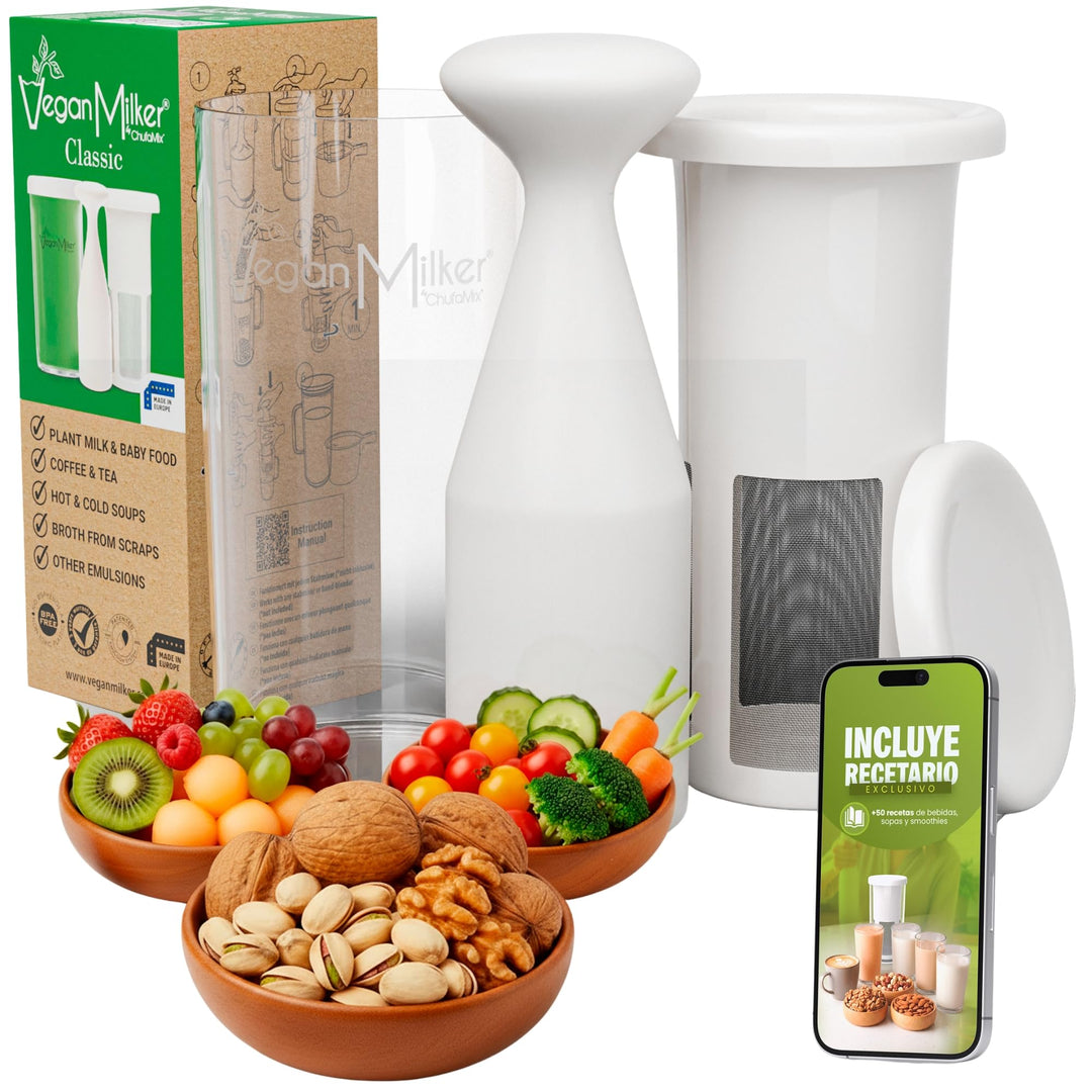 Vegan Milker CLASSIC by Chufamix, multifunktionales Filtersieb - hausgemachte Pflanzenmilch, burmesi