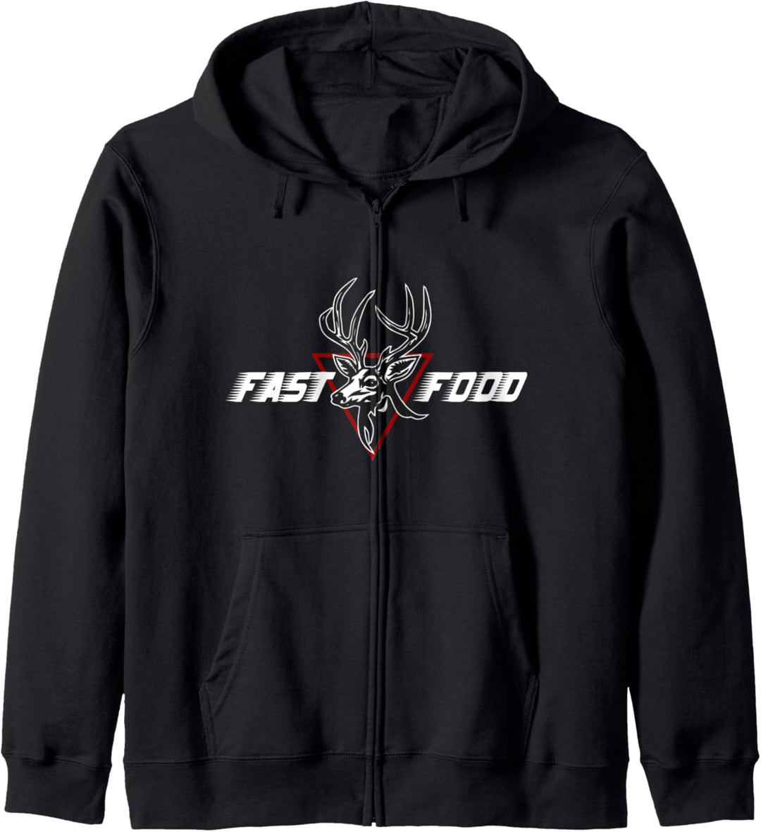 Lustige Compound Bogen Jagdausrüstung Fast Food Retro Hirsch und Ar Kapuzenjacke