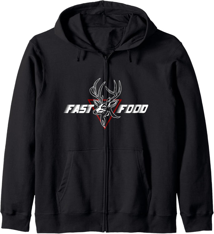 Lustige Compound Bogen Jagdausrüstung Fast Food Retro Hirsch und Ar Kapuzenjacke