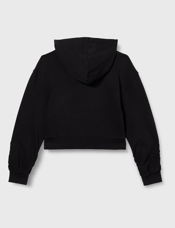 s.Oliver Mädchen Sweatshirt mit Kapuze S 9999 Schwarz, S 9999 Schwarz